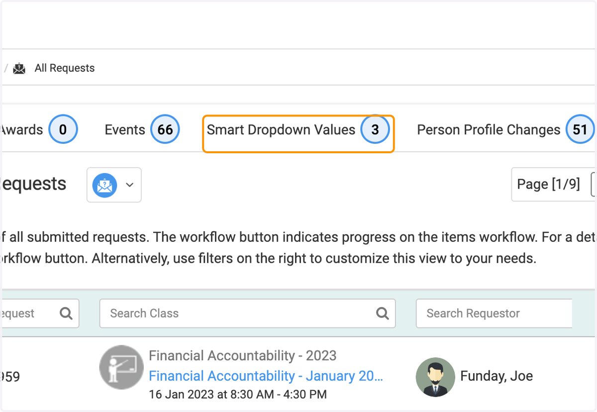 Click on Smart Dropdown Values…