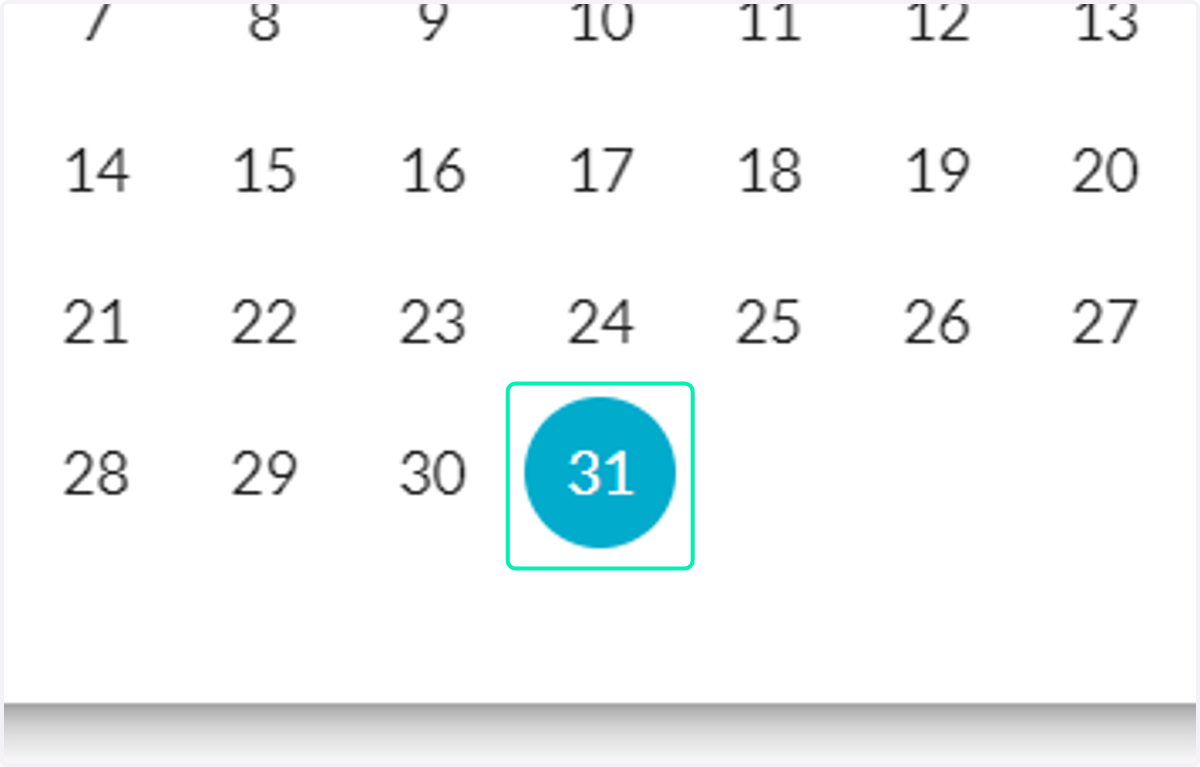 Select or type a date