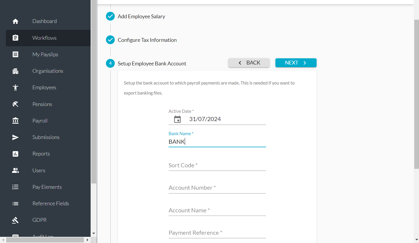 Type Bank Name