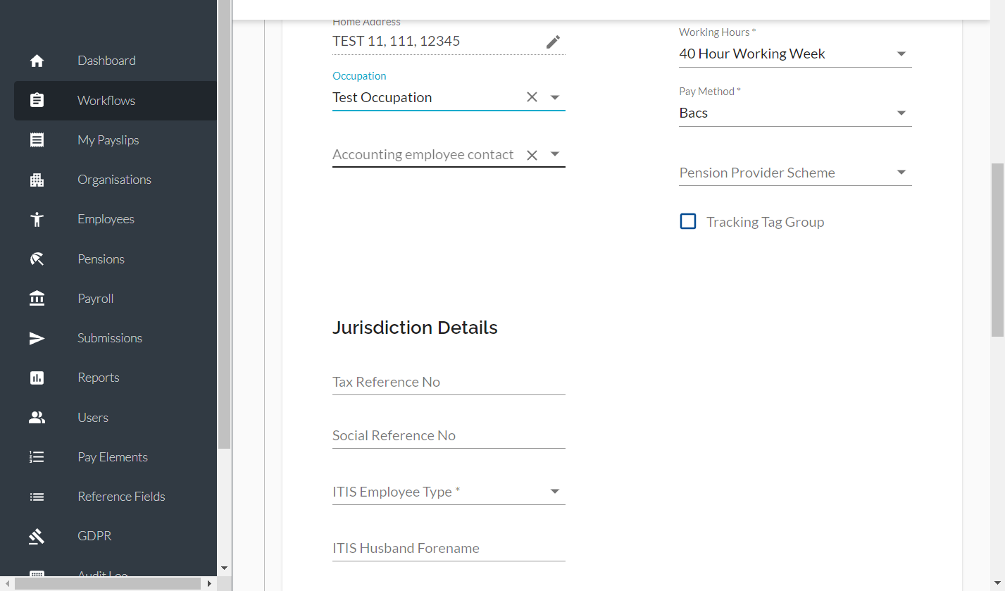 Click on ​Accounting employee contact