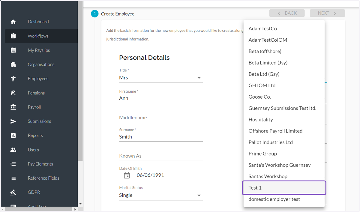 Select an option