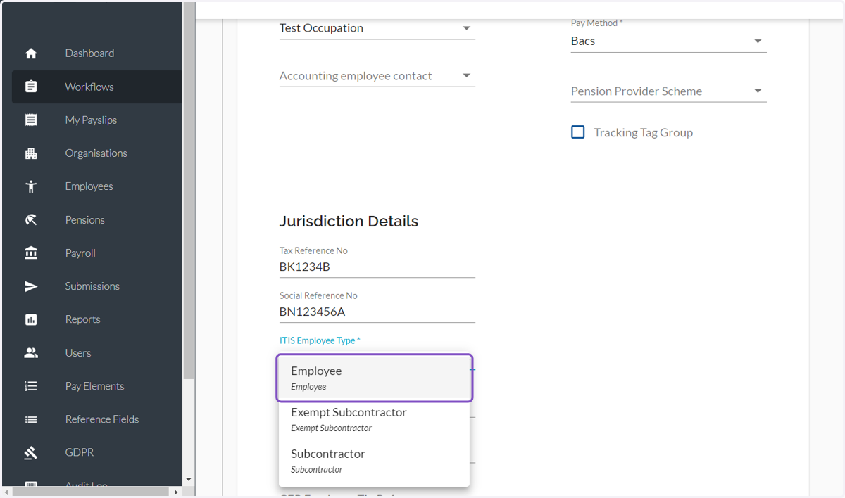 Select the the suitable option frm the dropdown