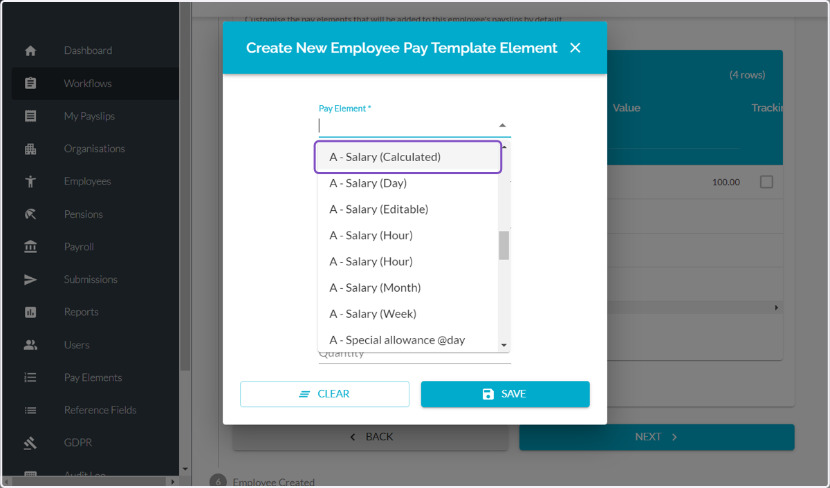 Select one of the options