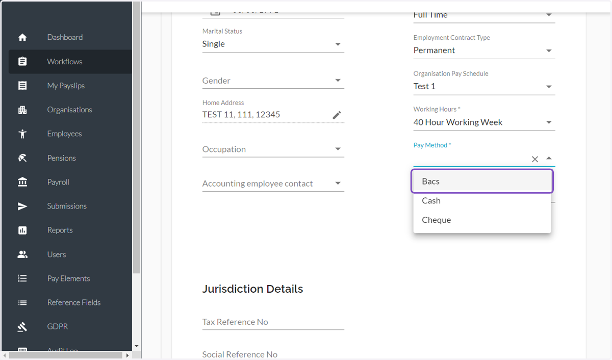 Select the option you need