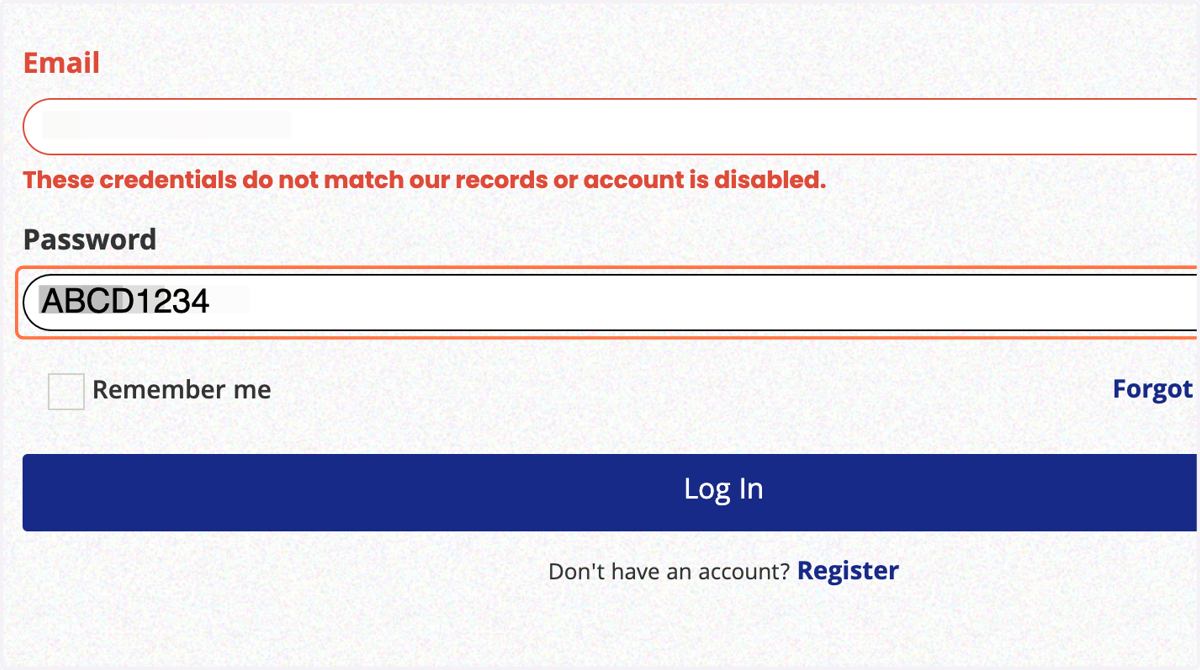 パスワードを入力