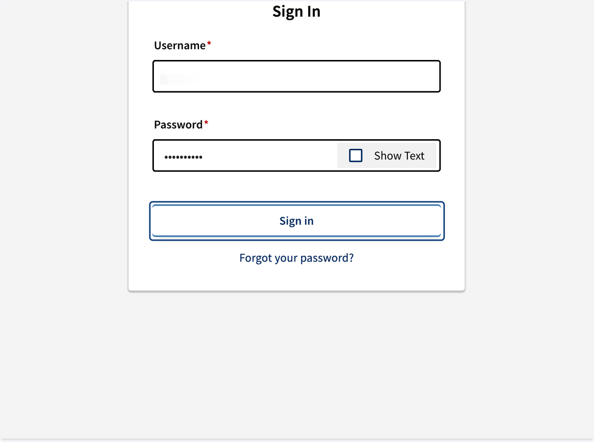 Sign in to DRC INSIGHT platform