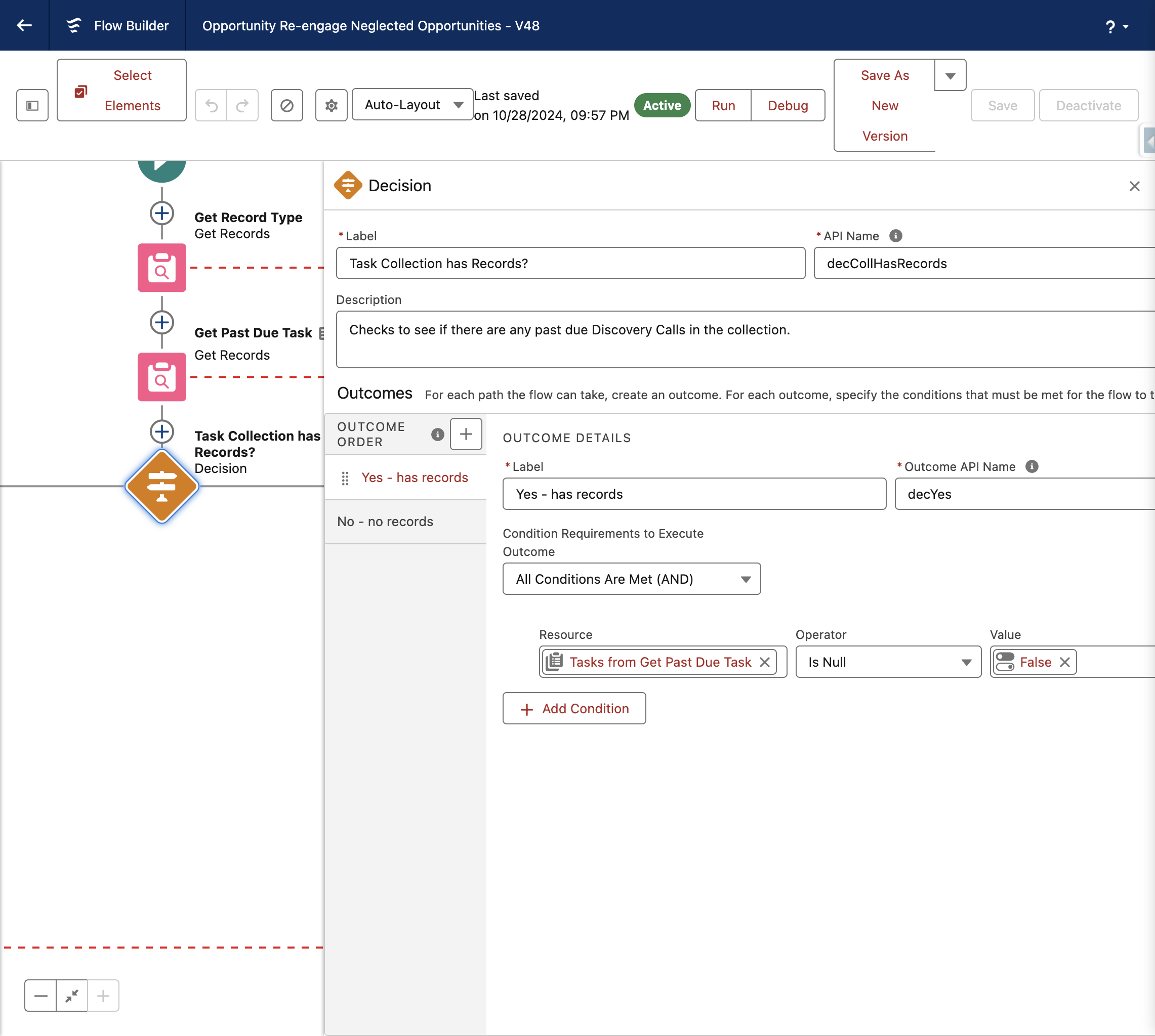 Check for Past Due Tasks in the collection