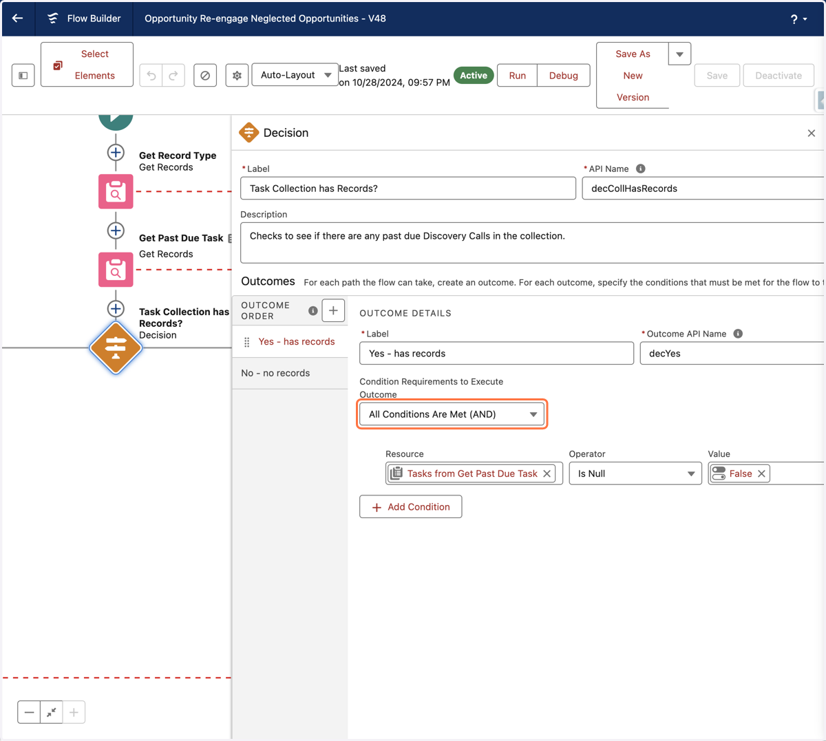 Check for Past Due Tasks in the collection