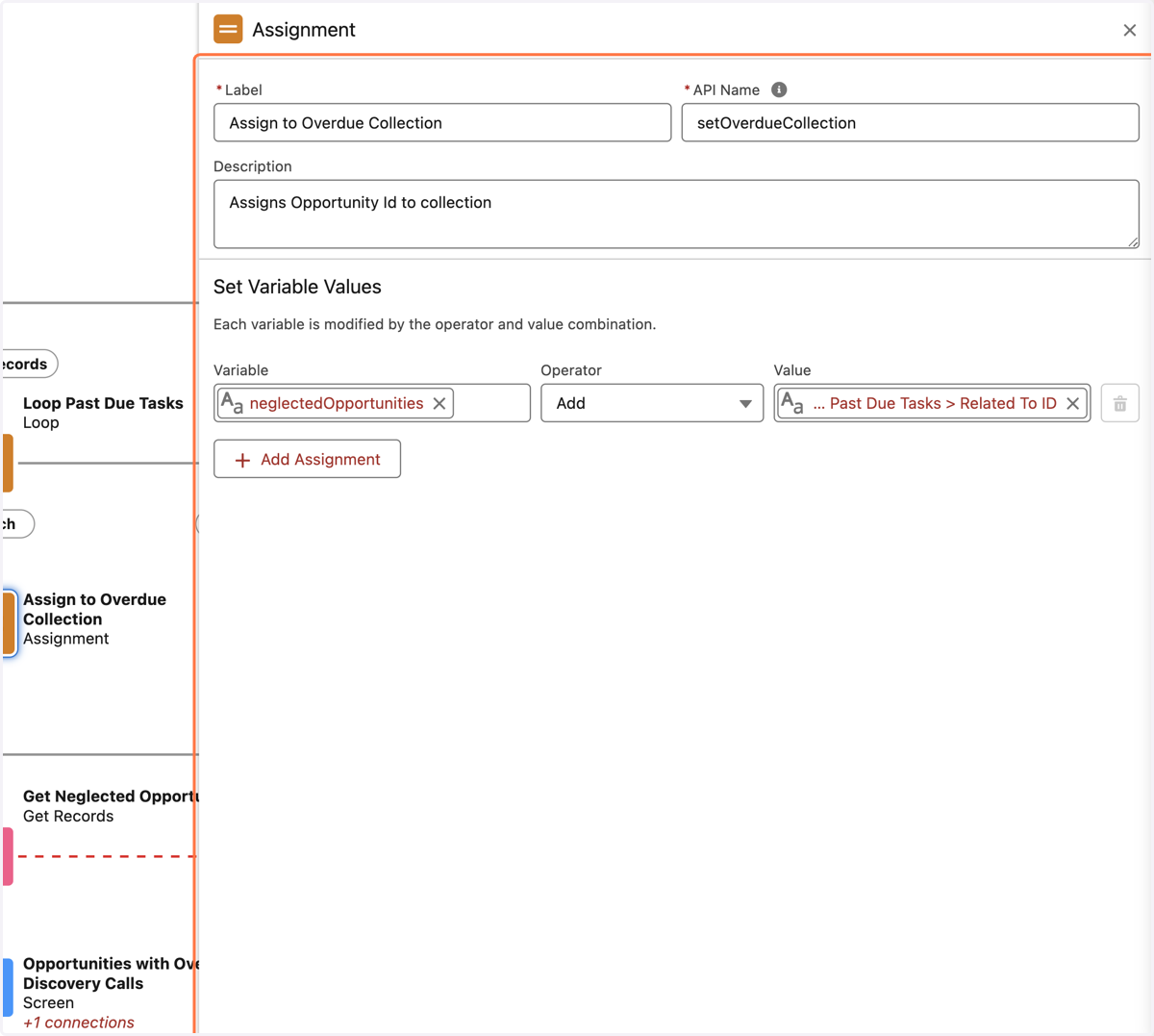 Assign Opportunity Ids to Collection