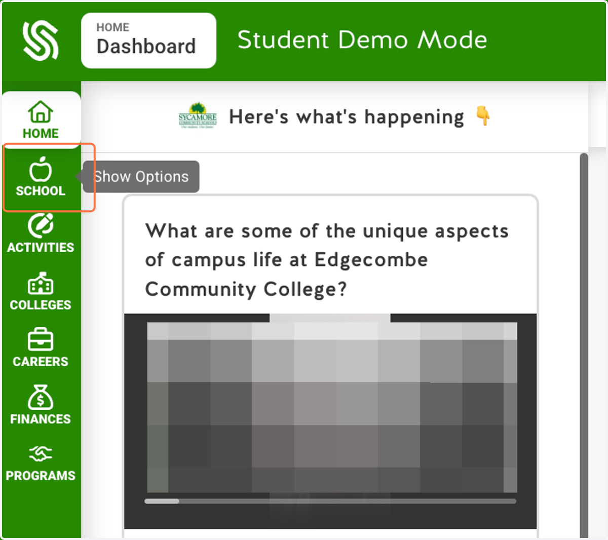 Click on School