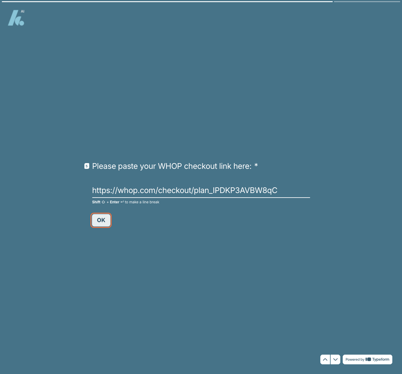 Click on Ok