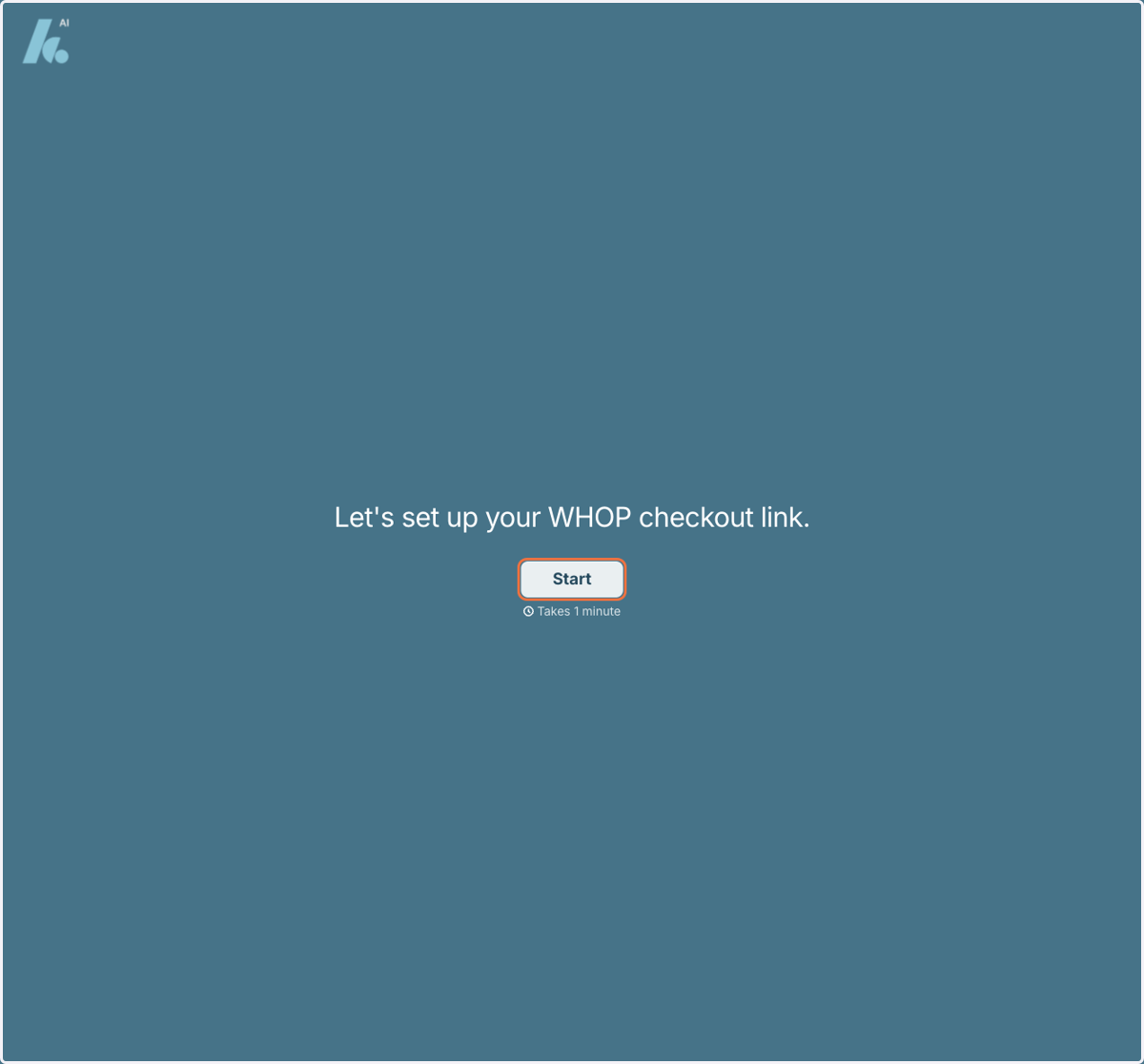 Click on Start