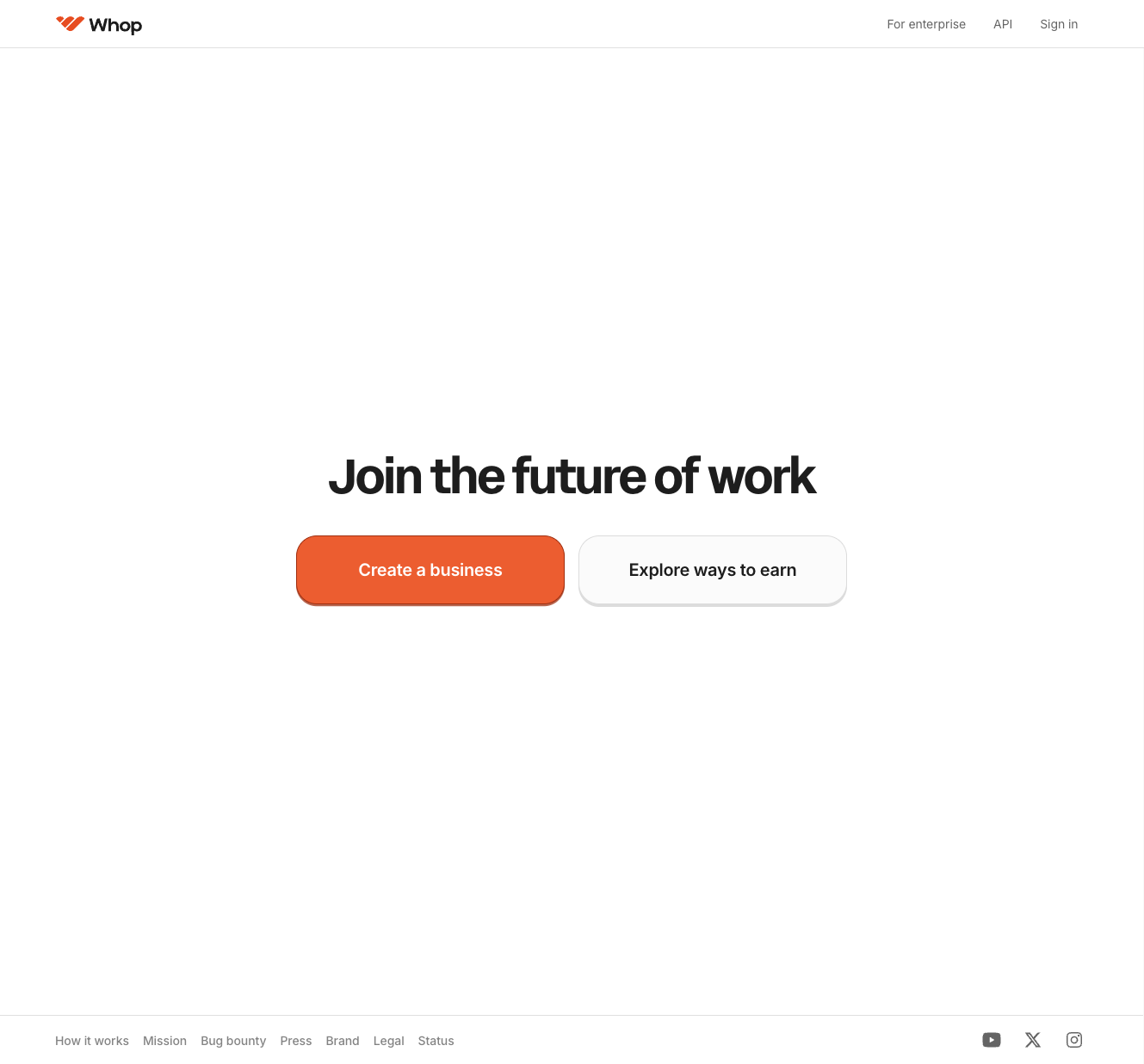 Click on Create a business