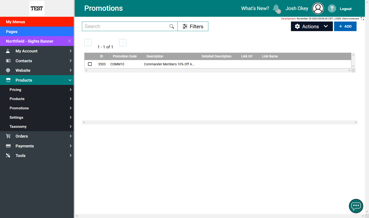 Promotions Dashboard