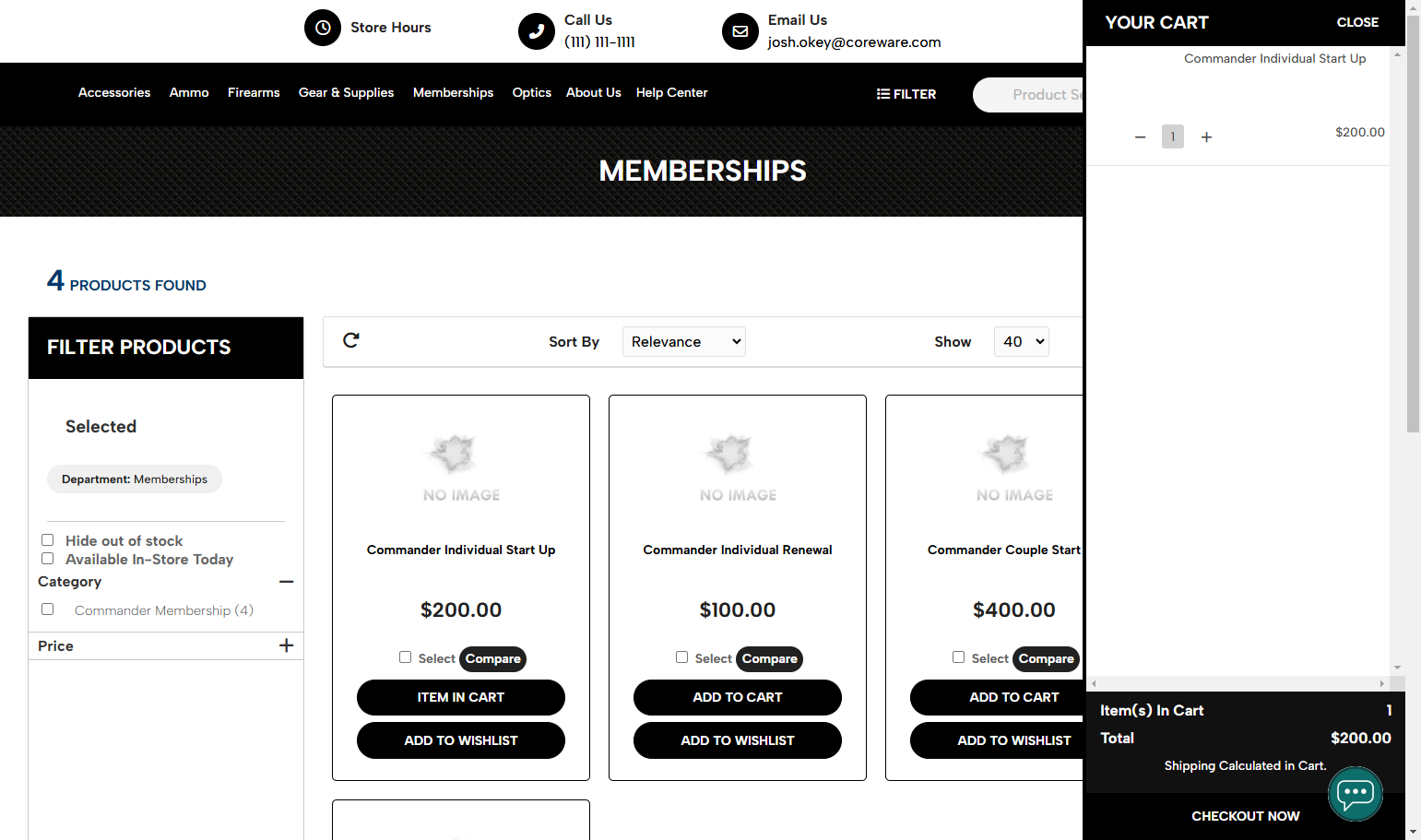 Click on CHECKOUT NOW