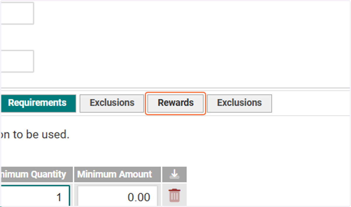 Click on Rewards