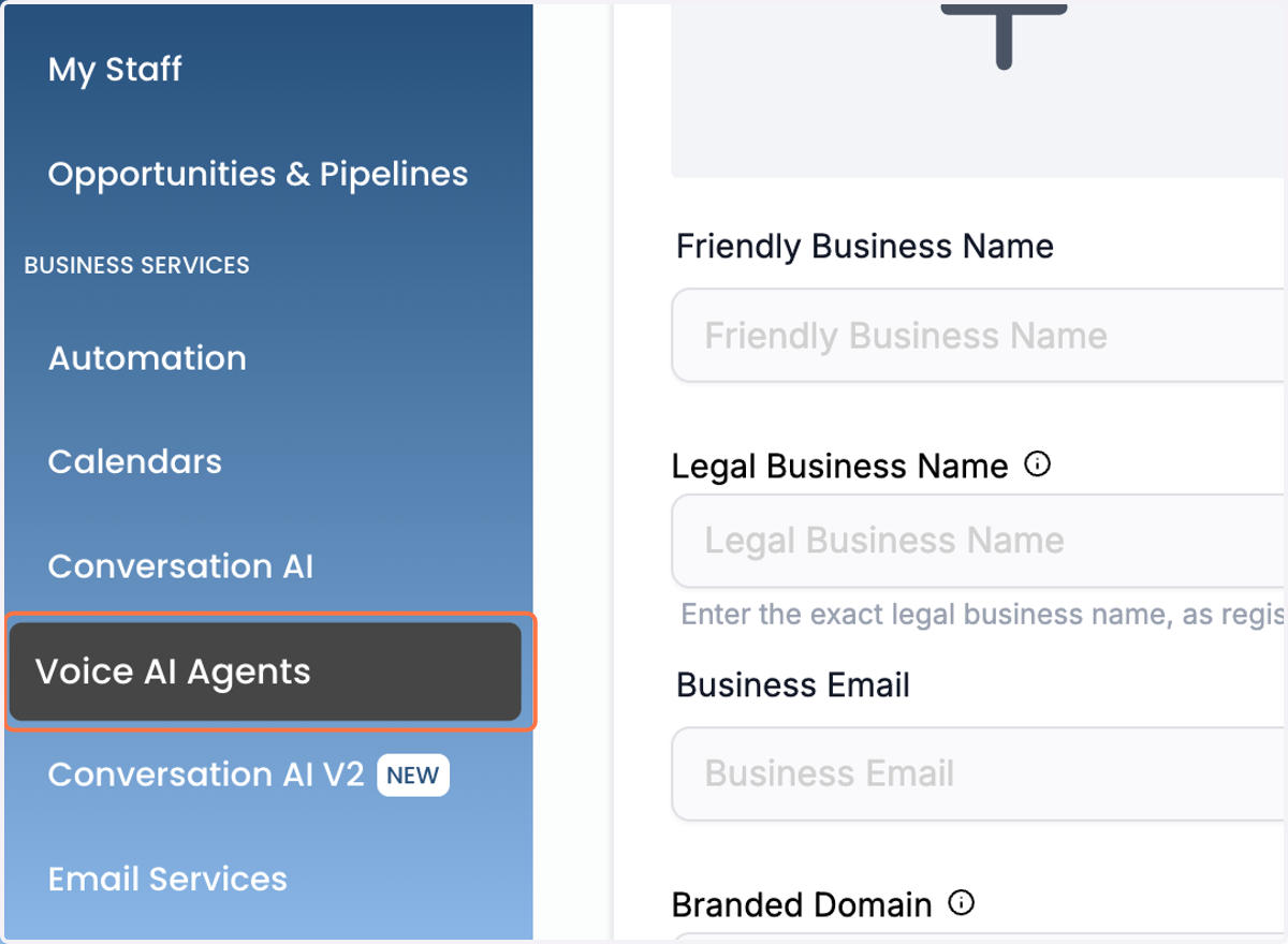 Click on Voice AI Agents