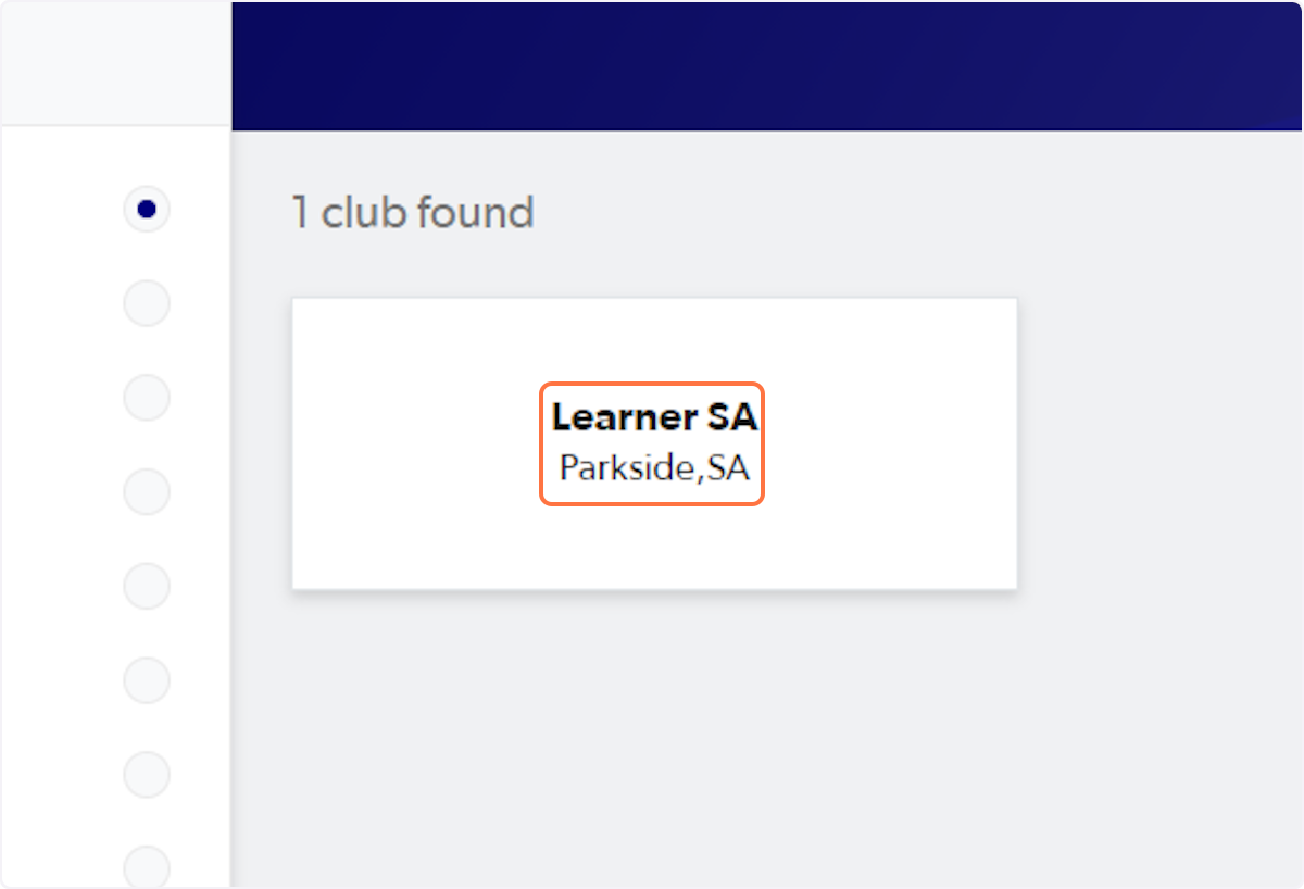 Click on Learner SA…