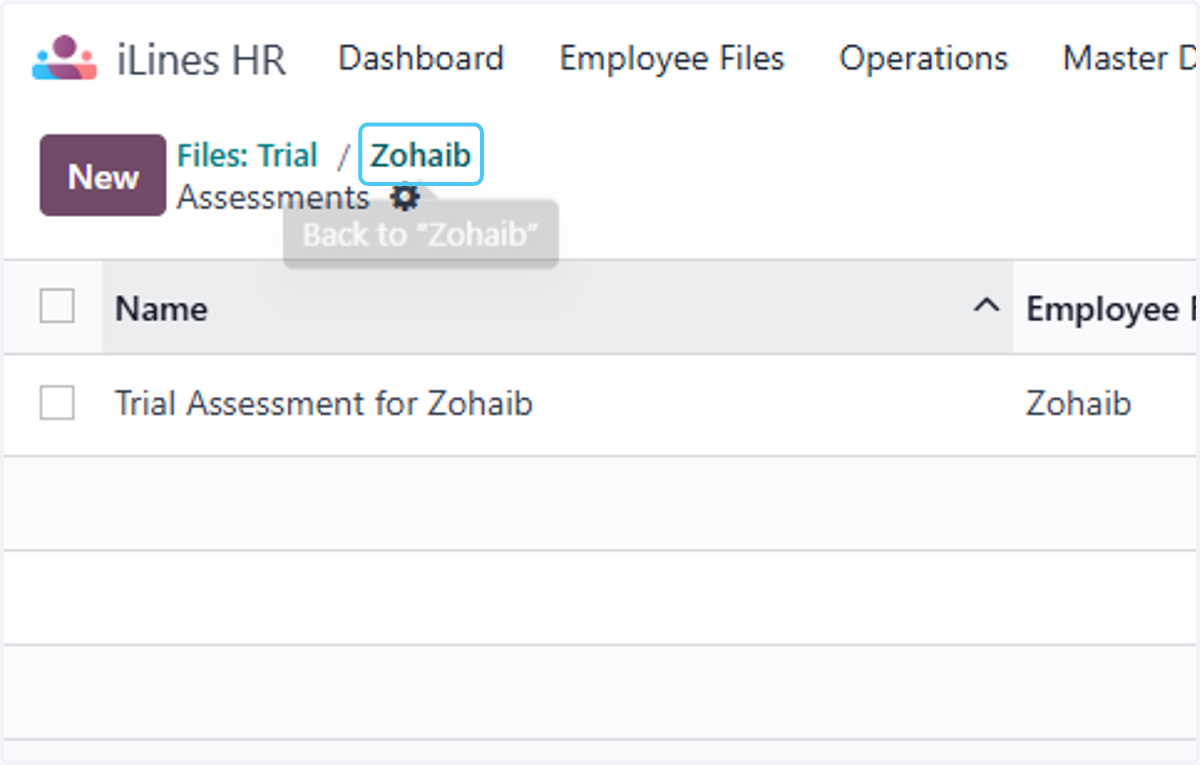 Click on Zohaib