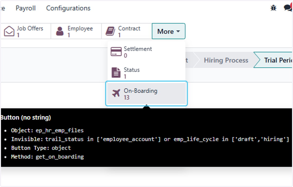 Click on On-Boarding