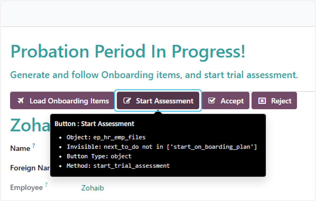 Click on Start Assessment