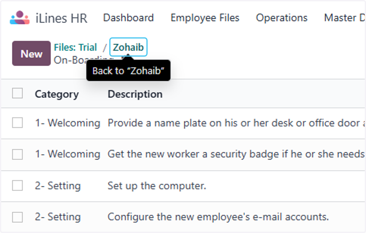 Click on Zohaib