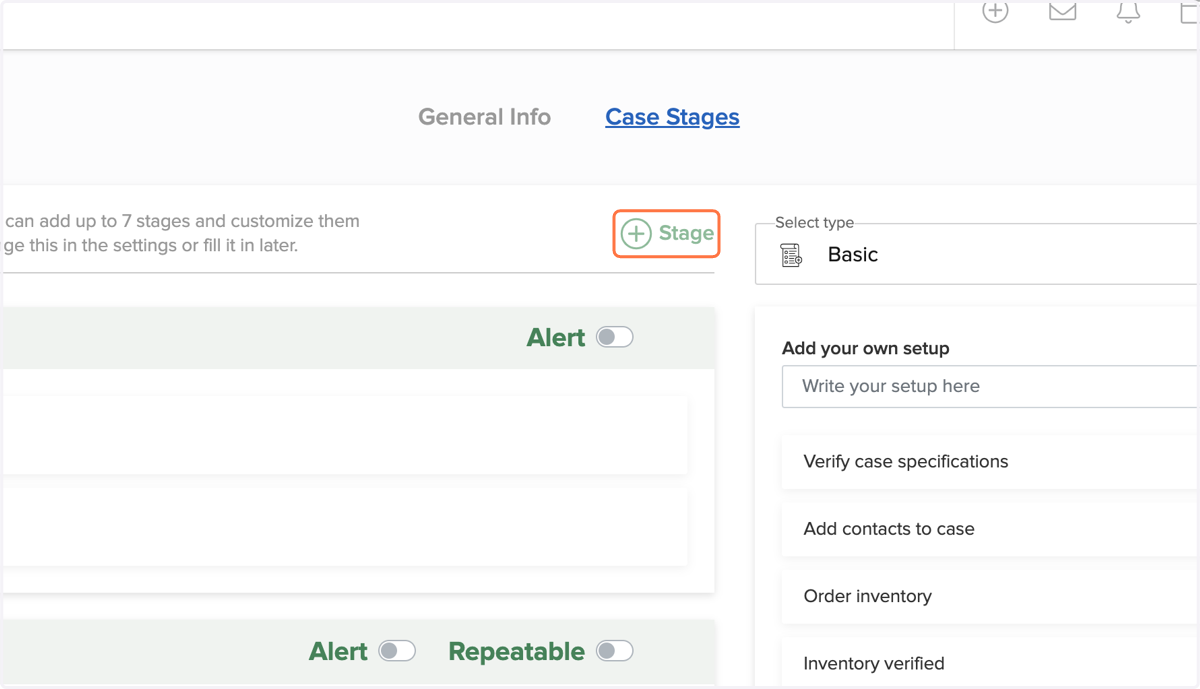 Add Stages as Required