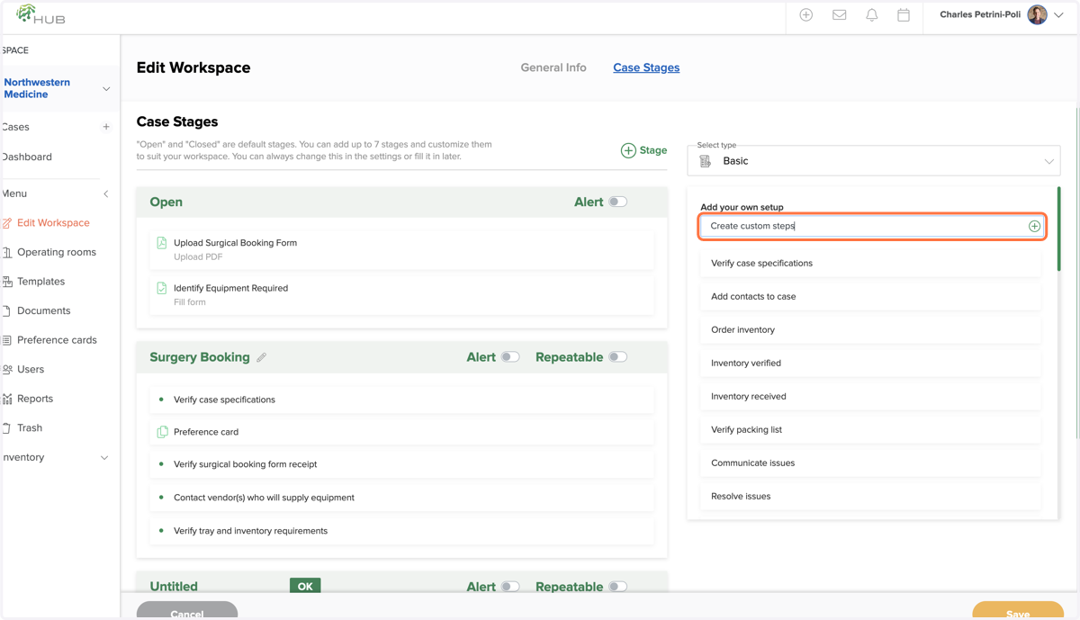 Create Custom Steps as Required