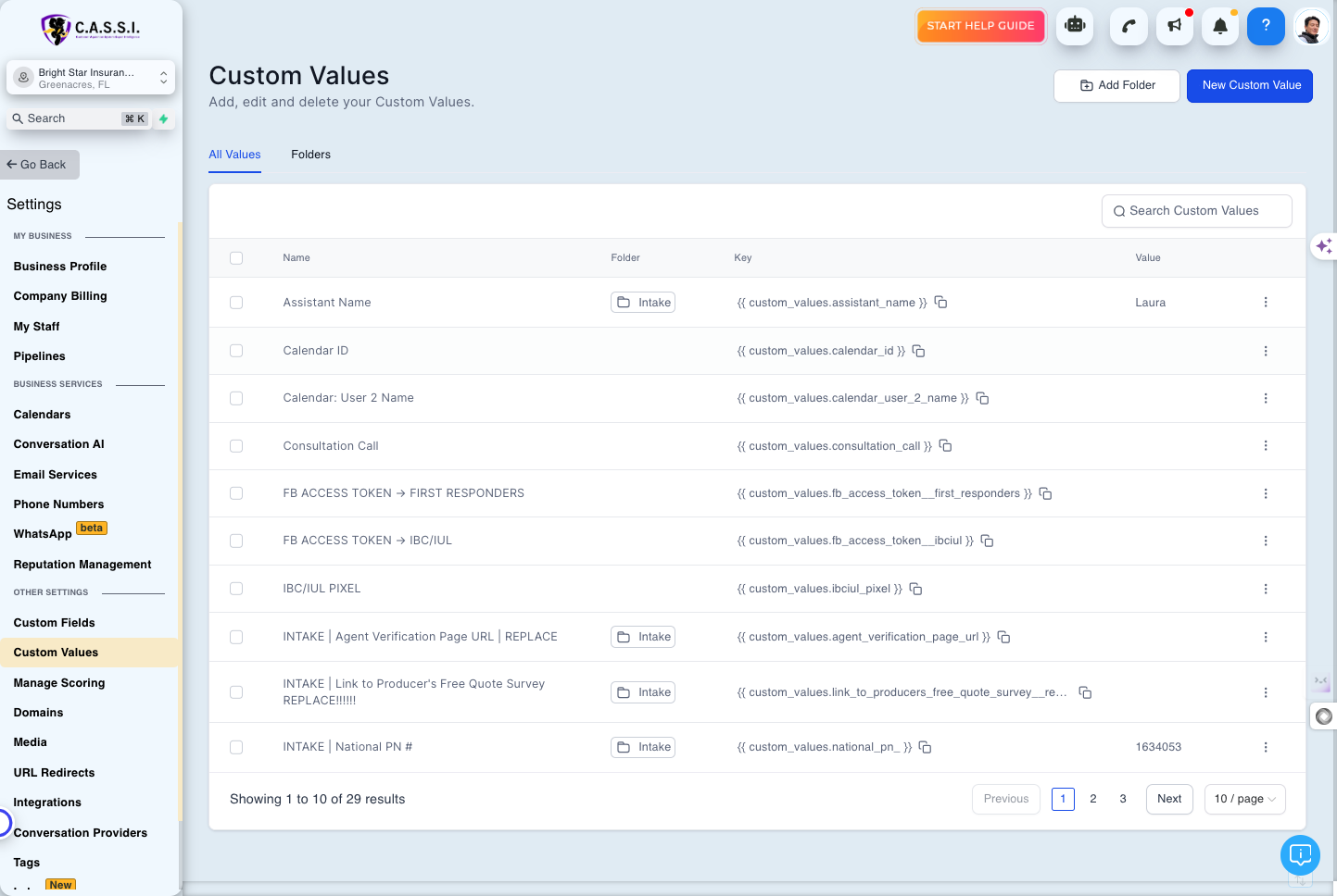 Look for Calendar ID and click the 3 dots next to it …