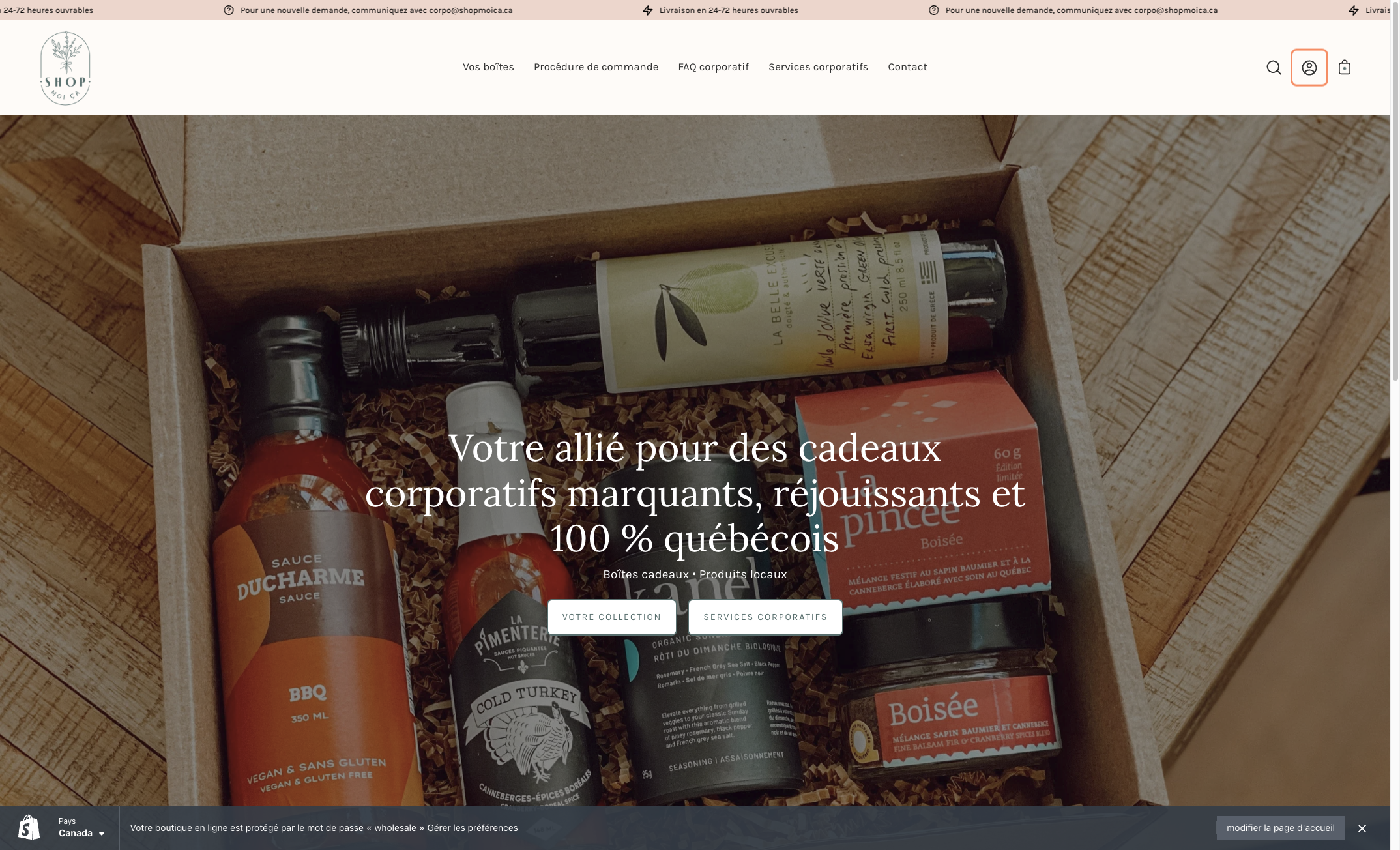 Me connecter à "Mon compte"