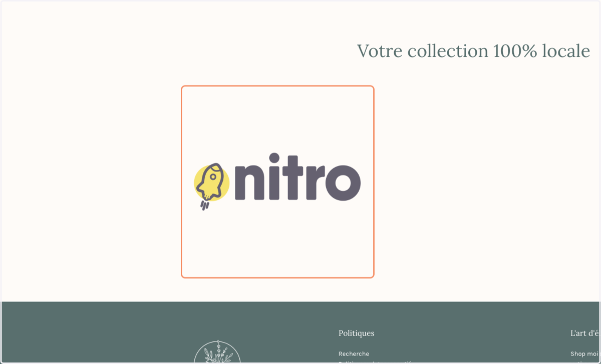 Cliquer sur la collection de votre entreprise