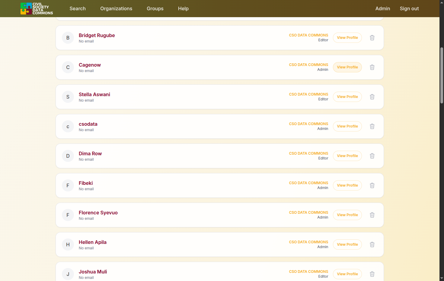 Click on View Profile - this is the profile of the user you need to reset the password for their account