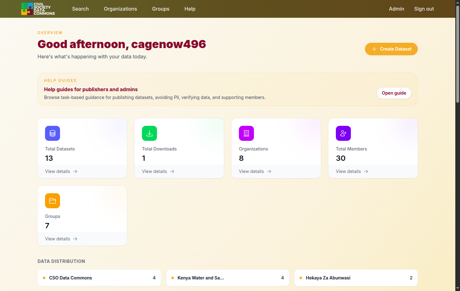 The password reset was successful