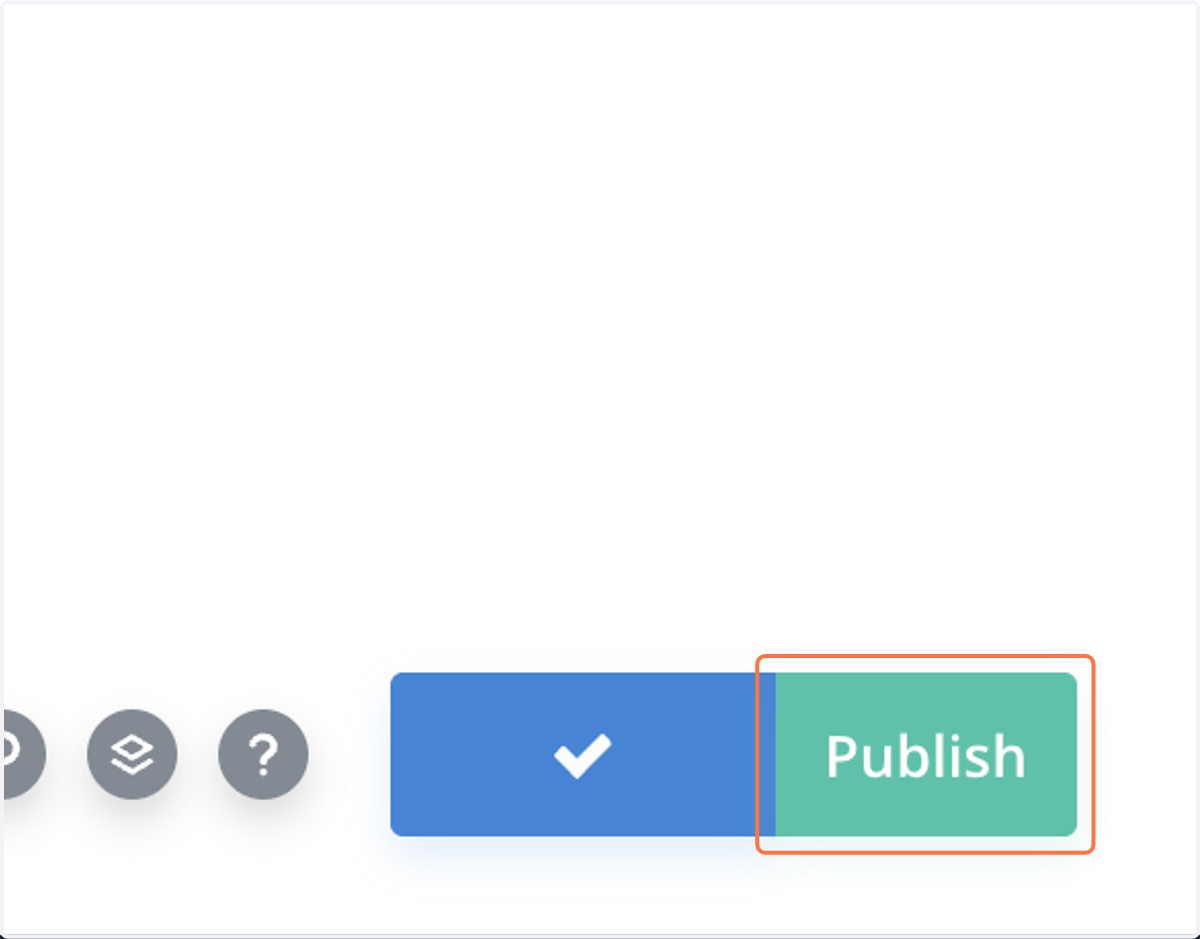 Click on Publish if you're all done