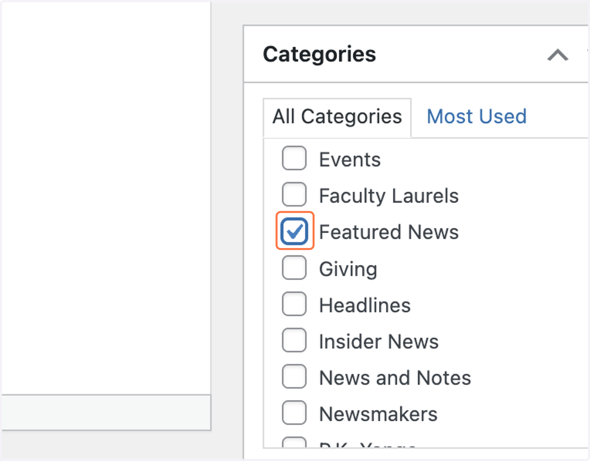 Check Featured News
