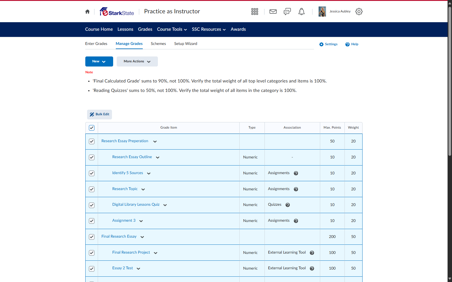 Check Select all rows