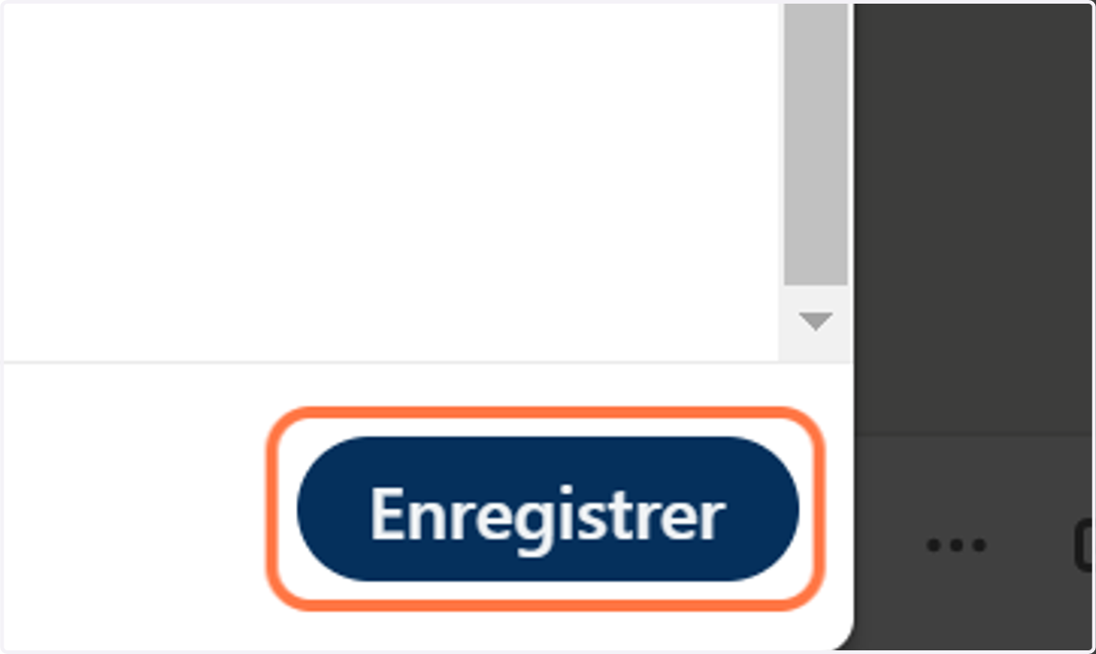 Cliquez sur "Enregistrer"