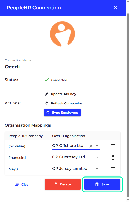 You may have more than one company in PeopleHR