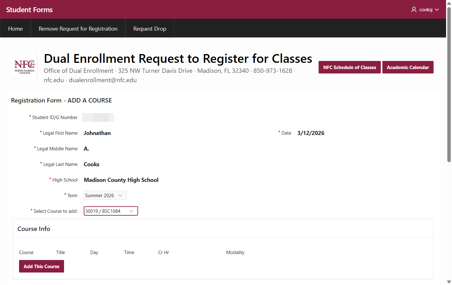 Select Your Course