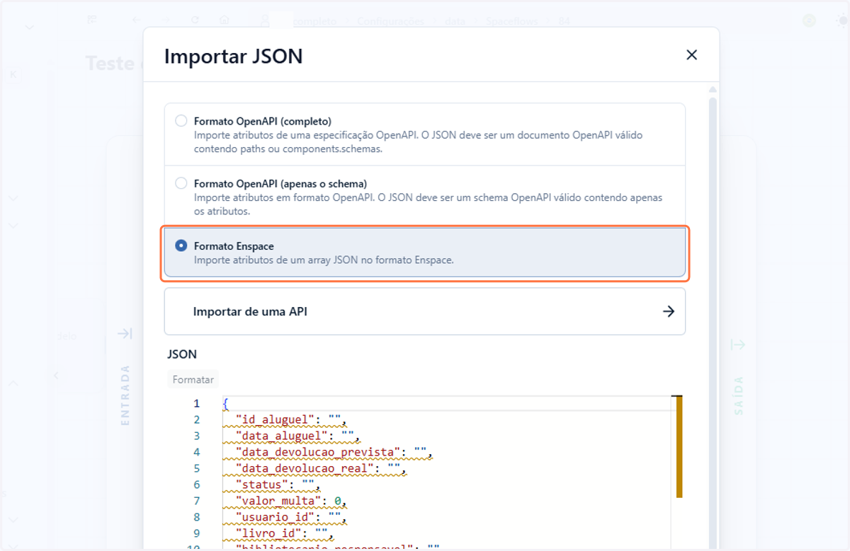 Por último, o Formato Enspace