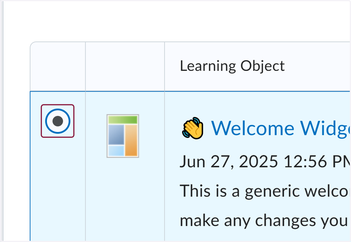 Select the 👋 Welcome Widget