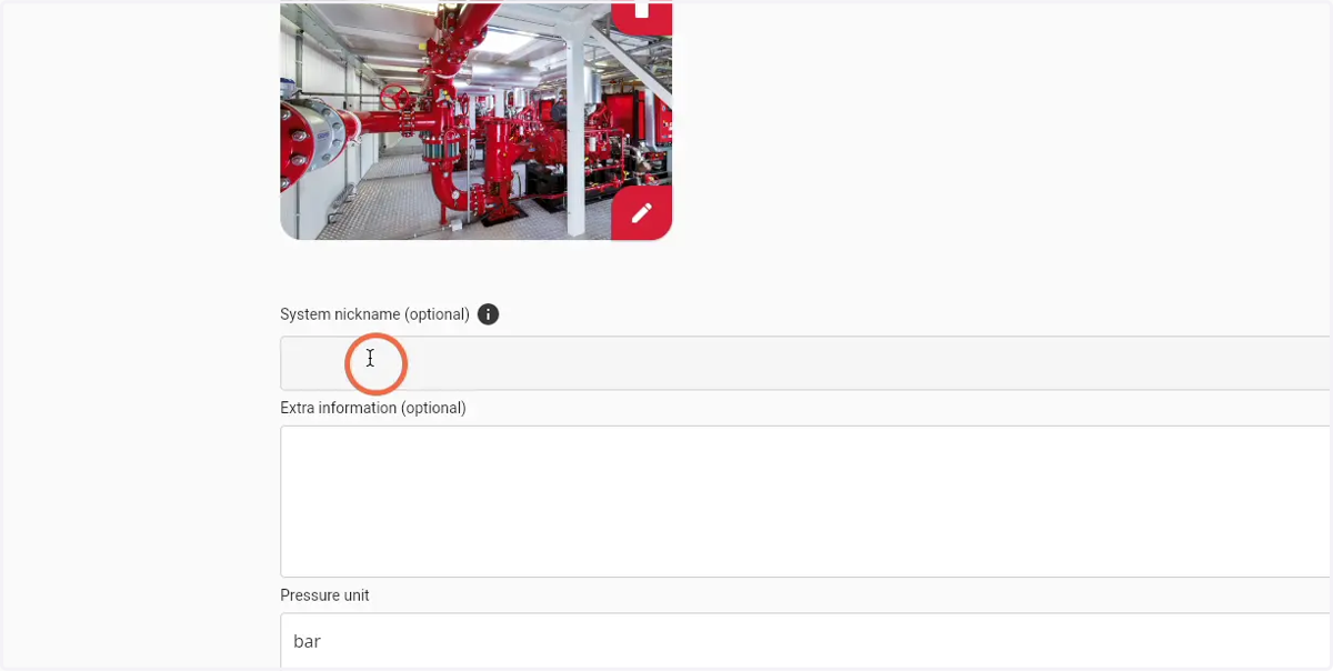 Click the 'Nickname' field to enter a nickname for the Firepack