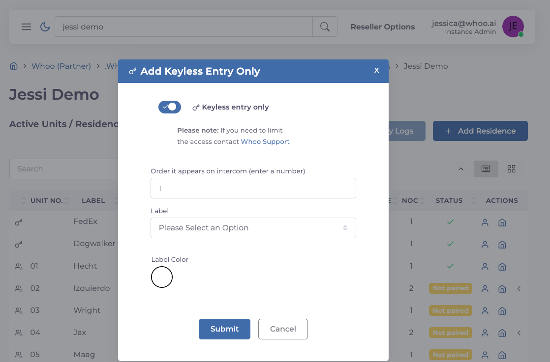 Uncheck Keyless entry only