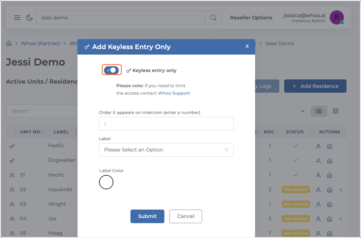 Uncheck Keyless entry only