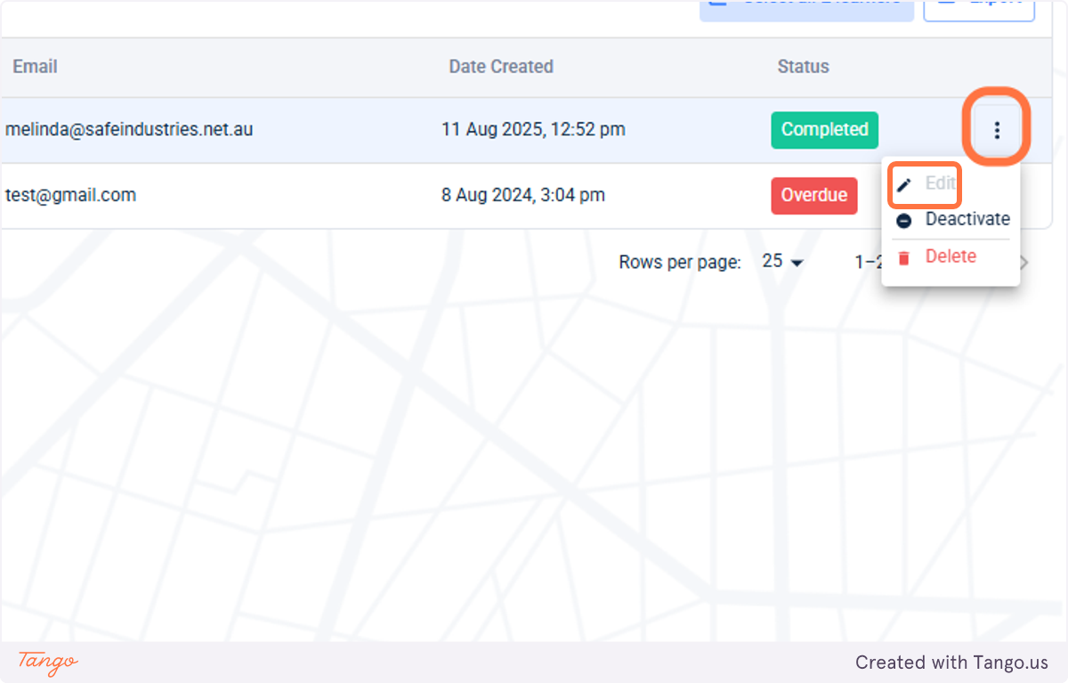 Access more details by using the 'breadcrumb symbol' and then click Edit