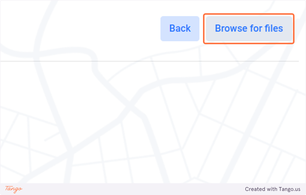 Click on browse for files