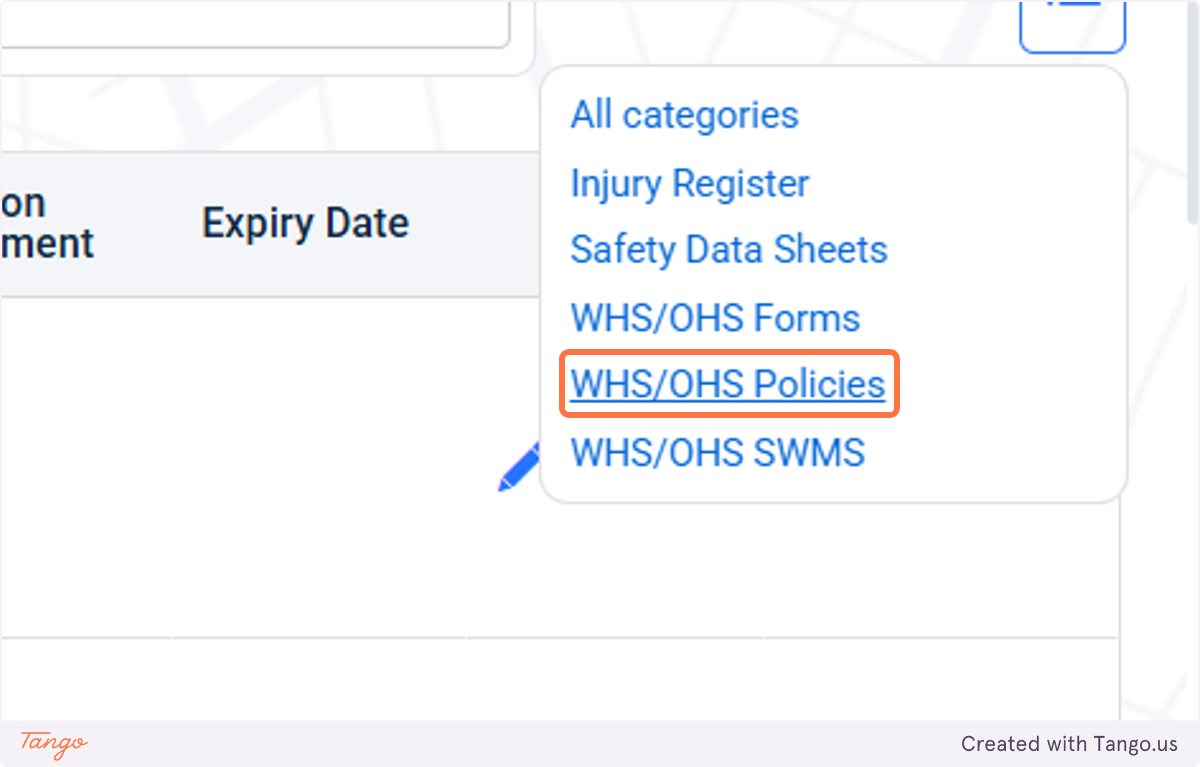 Policy category