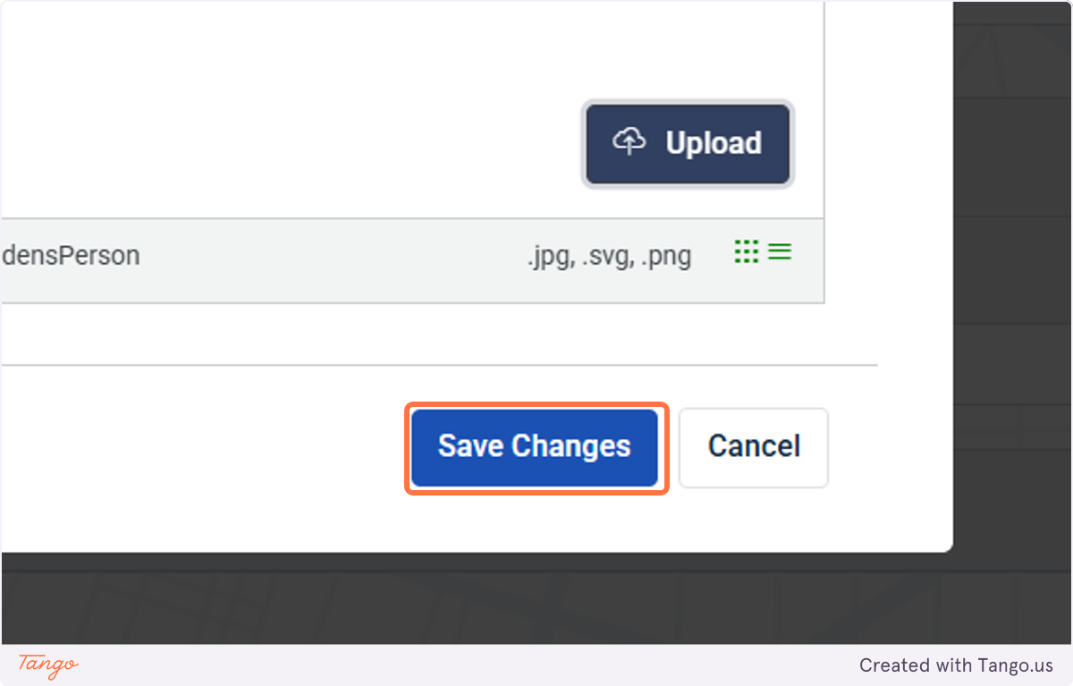 Click on save changes