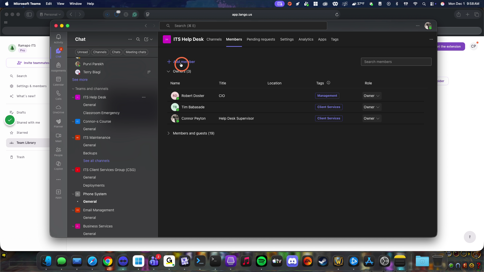 Click on Add Member