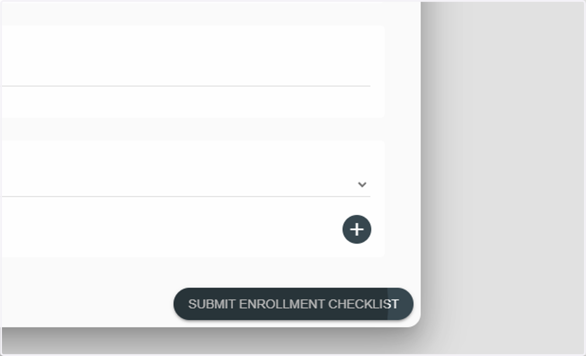 Click on Submit Enrollment Checklist